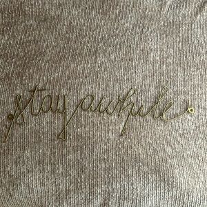 Stay Awhile Gold Sign and Hooks